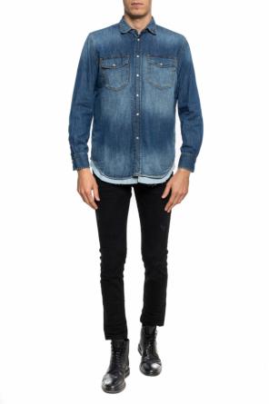 Stonewashed tiered denim shirt, zdjęcie 2 Stonewashed tiered denim shirt od Diesel